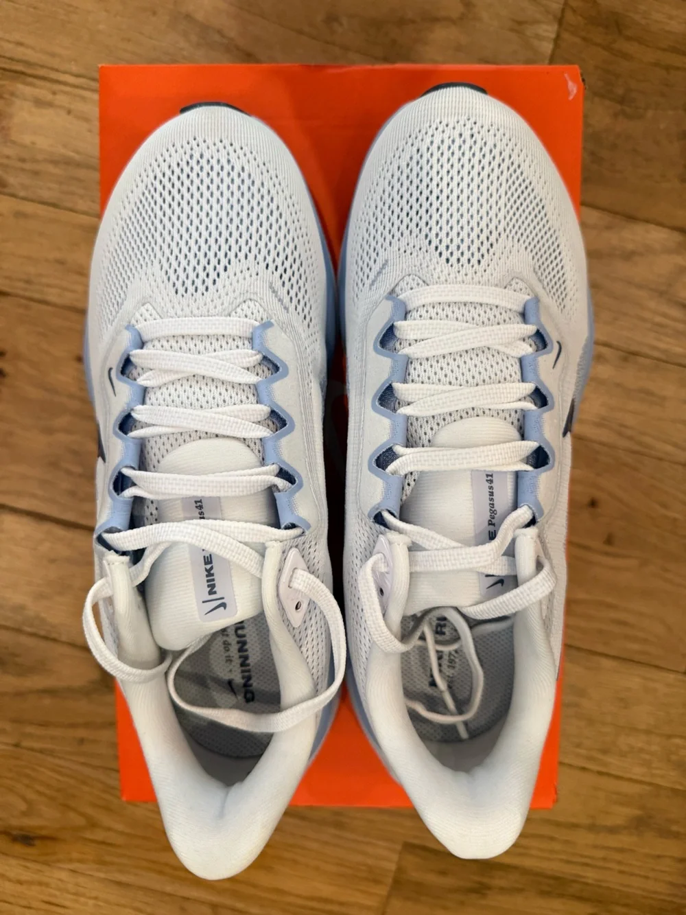 Nike Air Zoom Pegasus 41 Running Shoes White Blue Women’s 7.5